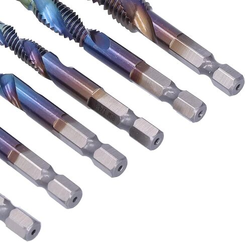 TBEST COMBERT TAPS ، 6pcsset e spiral tap tap bit kit kit high speed steel drilling bits british system system in Saudi Arabia