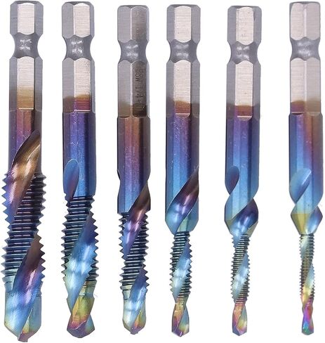 TBEST COMBERT TAPS ، 6pcsset e spiral tap tap bit kit kit high speed steel drilling bits british system system in Saudi Arabia