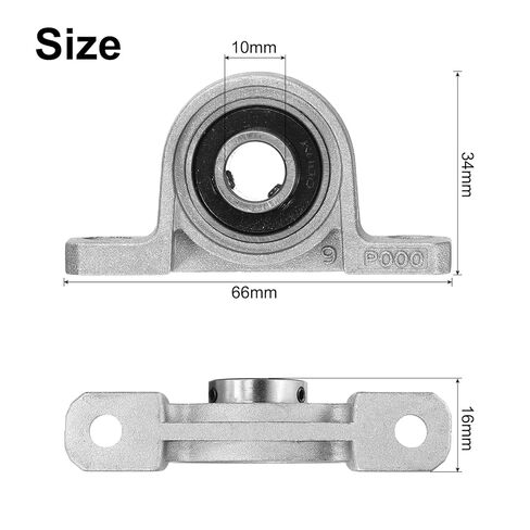 uxcell 2pcs KP006 Pillow Block Bearings 30mm Bore Bearing Units Zinc Alloy Flange Mounted Bearing Housing, P6(ABEC3) in Saudi Arabia