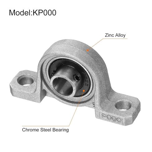 uxcell 2pcs KP006 Pillow Block Bearings 30mm Bore Bearing Units Zinc Alloy Flange Mounted Bearing Housing, P6(ABEC3) in Saudi Arabia