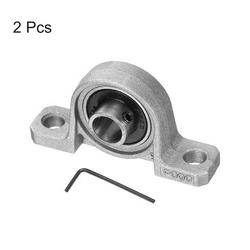 uxcell 2pcs KP006 Pillow Block Bearings 30mm Bore Bearing Units Zinc Alloy Flange Mounted Bearing Housing, P6(ABEC3) in Saudi Arabia