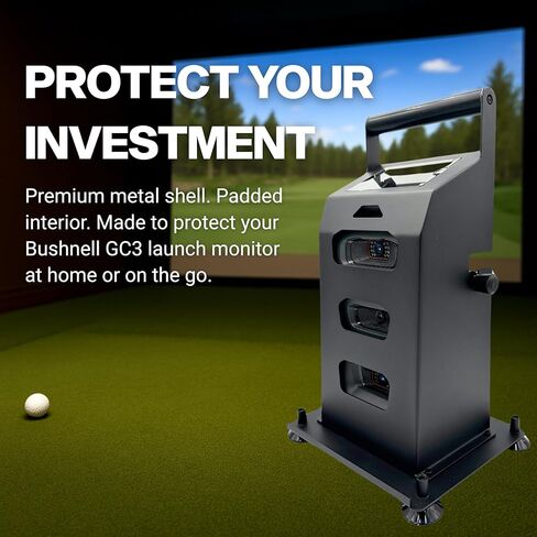 Foresight GC3 & Launch Pro Golf Laffic Monitor Case-غطاء محاكاة واقية معدنية مع مستوى مدمج وارتفاع قابل للتعديل-خزان ساق التسوية المحاذاة لسيم داخلي in Kuwait