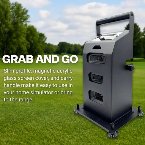 Foresight GC3 & Launch Pro Golf Laffic Monitor Case-غطاء محاكاة واقية معدنية مع مستوى مدمج وارتفاع قابل للتعديل-خزان ساق التسوية المحاذاة لسيم داخلي in Kuwait