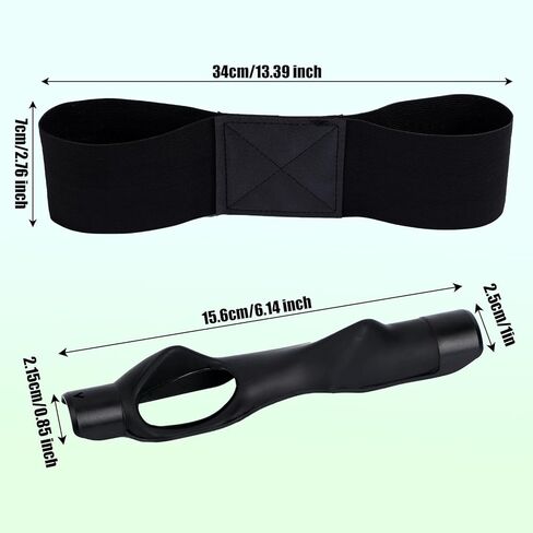 2PCS Golf Grip Trainer & Swing Band Arm Band ، ومرفق مدرب مريح للتدريب على الجولف ومدرب القبضة لتصحيح مواقع اليدين والتقلبات الميكانيكا in Saudi Arabia