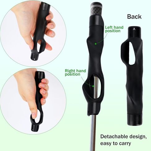 2PCS Golf Grip Trainer & Swing Band Arm Band ، ومرفق مدرب مريح للتدريب على الجولف ومدرب القبضة لتصحيح مواقع اليدين والتقلبات الميكانيكا in Saudi Arabia