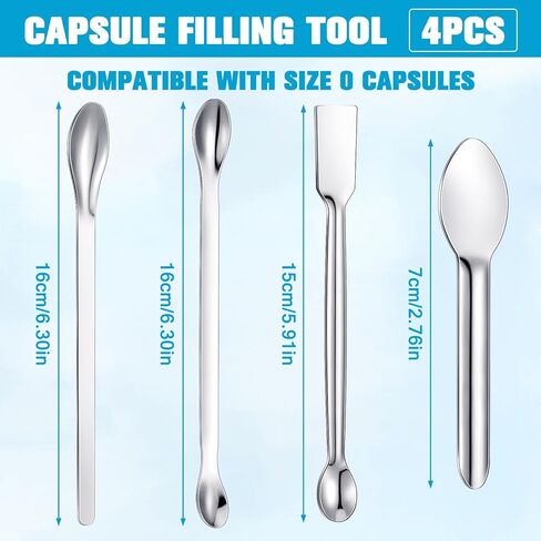 Timgle 2000 Count Empty Capsules with Lab Spoon Filling Kit Clear Fillable Empty Container DIY Vegetable Capsule Filling for Making Your Own Supplements in Saudi Arabia