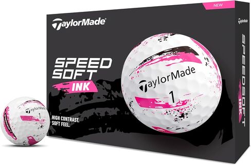 テーラーメイド (Taylor Made) TMJ24 Speedsoft Ink 12 個入り スピードソフト インク ブルー ゴルフボール 2024 年モデル in Kuwait