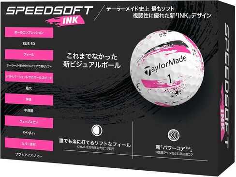 テーラーメイド (Taylor Made) TMJ24 Speedsoft Ink 12 個入り スピードソフト インク ブルー ゴルフボール 2024 年モデル in Kuwait