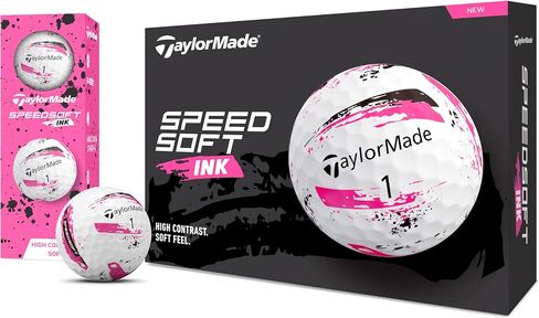 テーラーメイド (Taylor Made) TMJ24 Speedsoft Ink 12 個入り スピードソフト インク ブルー ゴルフボール 2024 年モデル in Kuwait