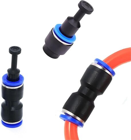 Pneumatic Fitting Pipe Connector Tube Air Fittings Water Push In Hose Plastic 4mm 6mm 8mm 10mm PU PE PY LSA 1Pcs(PE,6mm) in Kuwait