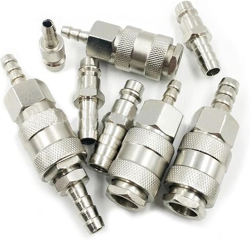 2Pcs Type Pneumatic Fitting Quick Coupling Connector Coupler For Air Compressor 6mm 8mm 10mm Hose Barb(EU 10mm) in Kuwait