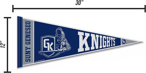 Rico Industries NCAA SUNY Geneseo Blue Knights 12" x 30" Felt Wall Décor Pennant - Great for Home/Bed Room/Man Cave Décor in Saudi Arabia
