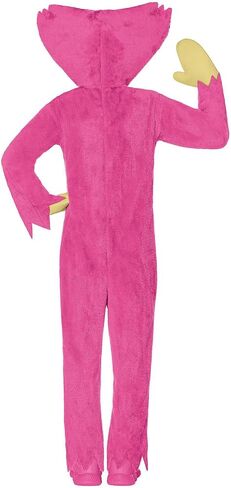 Spirit Halloween Poppy Playtime Kissy Missy Costume | Officially Licensed | Fuzzy Pink Kissy Missy Jumpsuit in Saudi Arabia