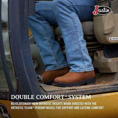 Justin Men's Conductor Electrical Hazard Pull-On Work Boot Soft Toe Copper 11 D(M) US in Saudi Arabia