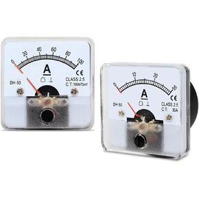 DH-50 DC AMMETER POINTER 1A 2A 3A 5A 10A 15A 20A 30A 50A 100A 200A 250A 300A 400A 500A 75MA لوحة 1PCS (500-75MV) in Saudi Arabia