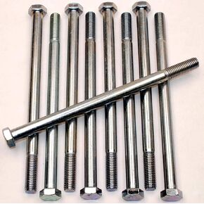 (5) Grade 5 Hex Head 5/8-11 x 9-1/2 Cap Screws Bolts Zinc Plated 9-1/2" in Kuwait