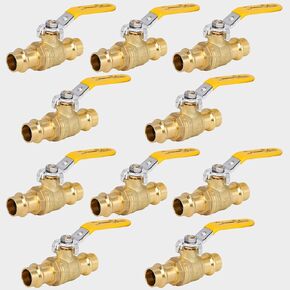 10PCS 3/4" Press Propress Ball Valve with EPDM O-Ring 1/4-Turn Full Port Shut Off Stop Valve for Copper Tubing Connection LF Brass in Saudi Arabia