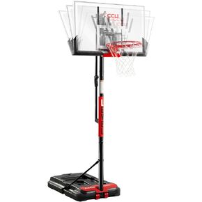 Basketball Hoop 4.7-10ft Adjustable Portable Basketball Goals System with 44-48 Inch Patented Angle Adjustable Backboard, for Kids Youth and Adults Outdoor Indoor Use in Saudi Arabia
