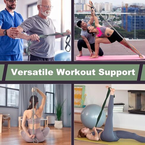 VRTX تمدد الأشرطة للتمرين | اليوغا ويلاتس تمدد عصابات ث/ 7 حلقات | نطاقات المقاومة لممارسة الرياضة ، واليمنا الرياضية المنزلية ، والعلاج الطبيعي | قطعة قماش ناعمة ، متينة in Kuwait