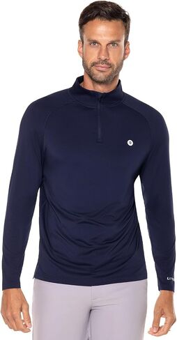Coolibar UPF 50+ Men's Fairway Golf Pullover - Sun Protective in Saudi Arabia