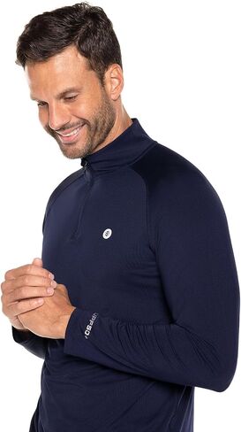 Coolibar UPF 50+ Men's Fairway Golf Pullover - Sun Protective in Saudi Arabia