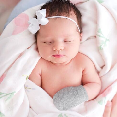 BQUBO Newborn Infant Toddler Mittens No Scratch Cotton Elastic Wrist Gloves Hypoallergenic for 0-6 Months Baby Boys Girls in Saudi Arabia