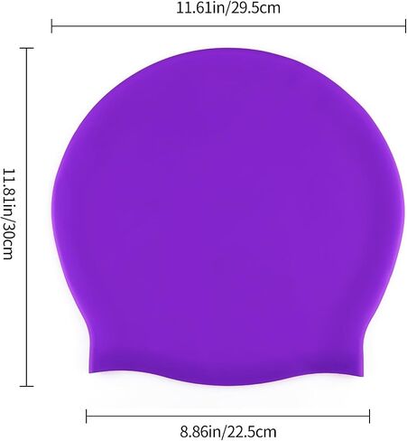 IwIeIaIrI Extra Large Swim Cap Silicone Swimming Cap for Long Hair, Dreadlocks,Weaves,Waterproof and Non-Slip, Keeps Hair Dry and Clean, Women and Men Unisex Adult, Swimming Pool in Kuwait
