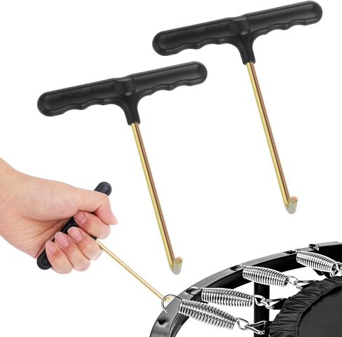 2 PCS Trampoline Spring Tool ، Hook Trampoline Spring Tool-Hook ، Spring Pull T-Hook مع مقبض بلاستيكي للقفز على ترامبولين سبرينج in Saudi Arabia