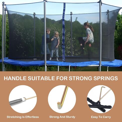 2 PCS Trampoline Spring Tool ، Hook Trampoline Spring Tool-Hook ، Spring Pull T-Hook مع مقبض بلاستيكي للقفز على ترامبولين سبرينج in Saudi Arabia