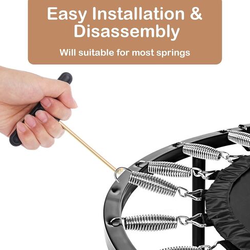 2 PCS Trampoline Spring Tool ، Hook Trampoline Spring Tool-Hook ، Spring Pull T-Hook مع مقبض بلاستيكي للقفز على ترامبولين سبرينج in Saudi Arabia