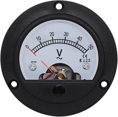 DH-52 AC Voltmeter Pointer Meter 5V 10V 15V 20V 25V 30V 50V 75V 100V 150V 200V 300V 450V 500V 600V Voltage 1PCS (150V) in Saudi Arabia