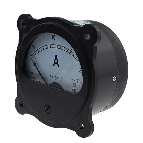 62T51 Pointer AC Ammeter Black Circular 5A 10A 20A 30A 50A 75/100 150 200 300 1Pcs(AC 400-5A) in Kuwait