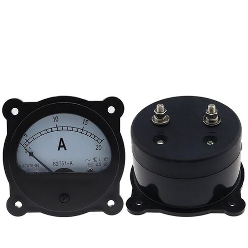 62T51 Pointer AC Ammeter Black Circular 5A 10A 20A 30A 50A 75/100 150 200 300 1Pcs(AC 400-5A) in Kuwait