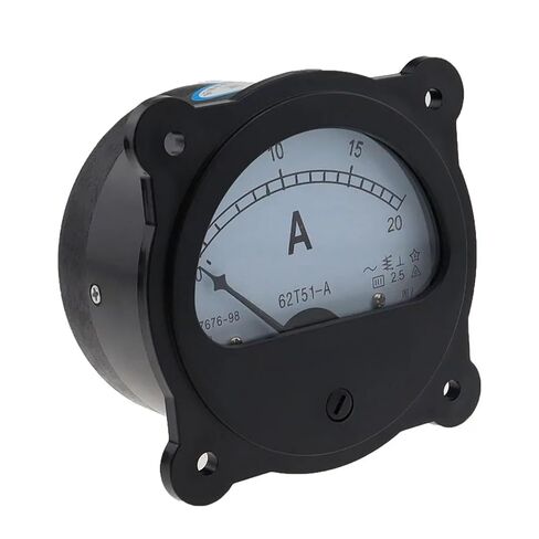 62T51 Pointer AC Ammeter Black Circular 5A 10A 20A 30A 50A 75/100 150 200 300 1Pcs(AC 400-5A) in Kuwait