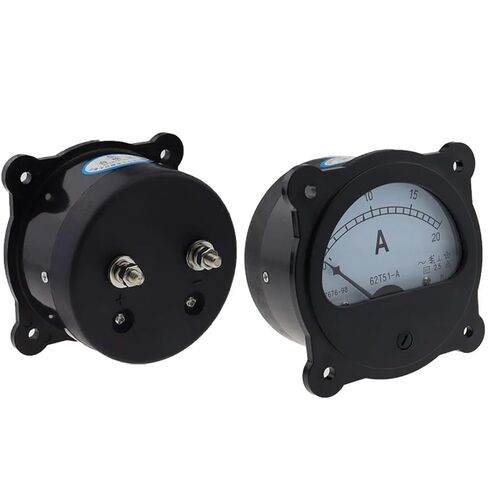 62T51 Pointer AC Ammeter Black Circular 5A 10A 20A 30A 50A 75/100 150 200 300 1Pcs(AC 400-5A) in Kuwait