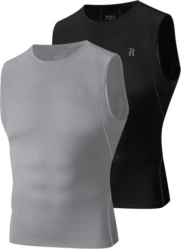 Runhit 2 Pack Men Men Lexerts Terts Olcyfeless Workout Athletic Tank Top Sports Base Litershirt in Saudi Arabia