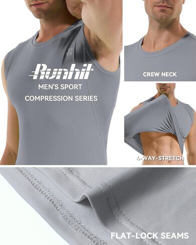 Runhit 2 Pack Men Men Lexerts Terts Olcyfeless Workout Athletic Tank Top Sports Base Litershirt in Saudi Arabia