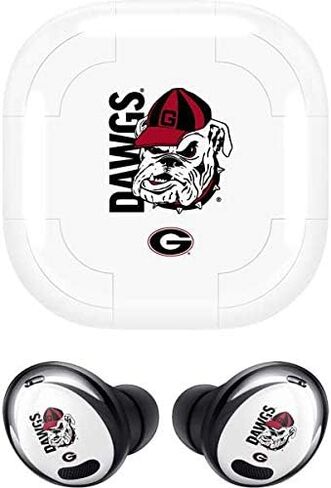 Skinit Skinit Audio Audio Skin متوافق مع Galaxy Buds Pro - تصميم جامعة جورجيا Red Jersey رسميًا in Saudi Arabia