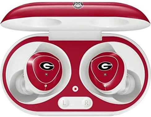 Skinit Decal Audio Skin Compatible with Galaxy Buds Plus - Officially Licensed University of Georgia Black Jersey Design in Saudi Arabia