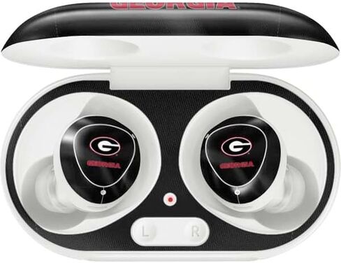 Skinit Skinit Audio Audio Skin متوافق مع Galaxy Buds Plus - تصميم جامعة جورجيا السوداء المرخصة رسميًا in Kuwait