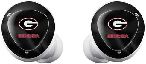 Skinit Skinit Audio Audio Skin متوافق مع Galaxy Buds Plus - تصميم جامعة جورجيا السوداء المرخصة رسميًا in Kuwait