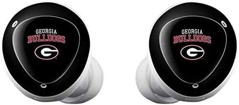 Skinit Skinit Audio Audio Skin متوافق مع Galaxy Buds Plus - تصميم جامعة جورجيا السوداء المرخصة رسميًا in Kuwait