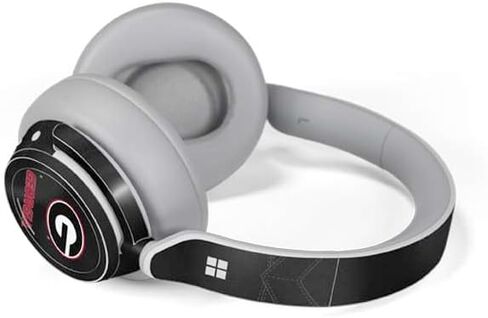 Skinit Skinit Audio Audio Skin متوافق مع سماعات الرأس السطحية - تصميم جامعة Georgia Black Jersey رسميًا in Saudi Arabia