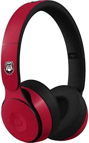 Skinit Skinit Audio Audio Skin متوافق مع Beats Solo Pro - تصميم جامعة جورجيا Red Jersey رسميًا in Saudi Arabia