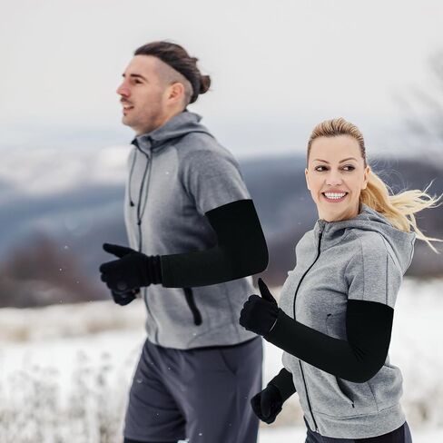 PATIKIL Arm Warmer Compression Sleeves Thermal Sleeve Winter Covers for Men Women Cycling Running Basketball Outdoor in Saudi Arabia
