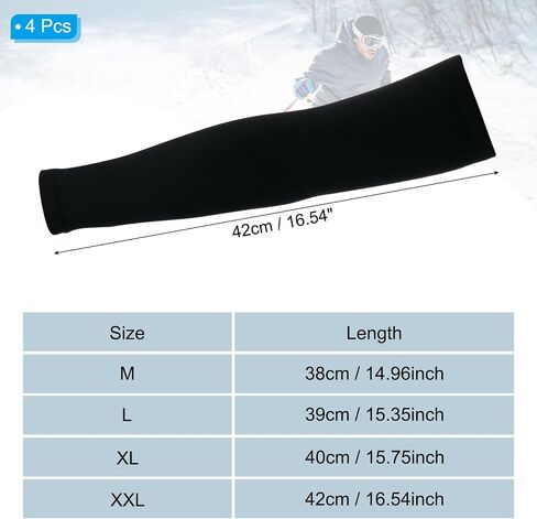 PATIKIL Arm Warmer Compression Sleeves Thermal Sleeve Winter Covers for Men Women Cycling Running Basketball Outdoor in Saudi Arabia