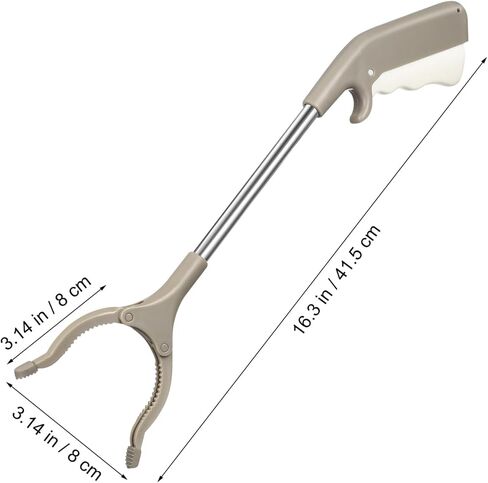 Cabilock Garbage Cramp Iron Sanitory Worker Accessory Stainless Steel Picker Trash Clamp Easy to Use Non-Slip Grip in Saudi Arabia
