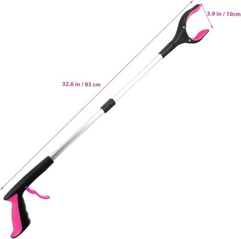 Garbage Clamp Tool Long Pole Heavy Duty Grabber for Elderly Trash Picker for Home Reaching Stick Easy Locking Hinge in Saudi Arabia