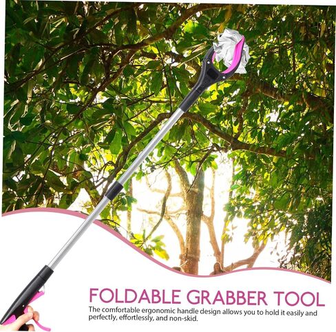 Garbage Clamp Tool Long Pole Heavy Duty Grabber for Elderly Trash Picker for Home Reaching Stick Easy Locking Hinge in Saudi Arabia