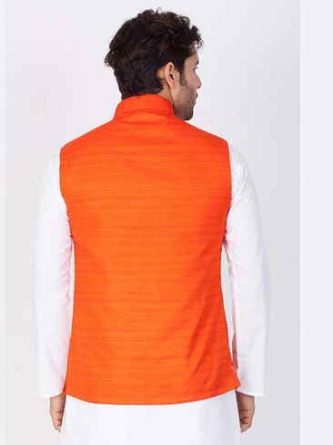 Elina fashion Men's Indian Nehru Jacket || Designer Bandhgala Jodhpuri Sleeve Less ONLY Waistcoat in Saudi Arabia